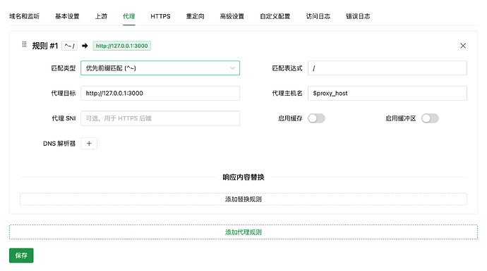 AcePanel Reverse Proxy Website Proxy Edit 690x385